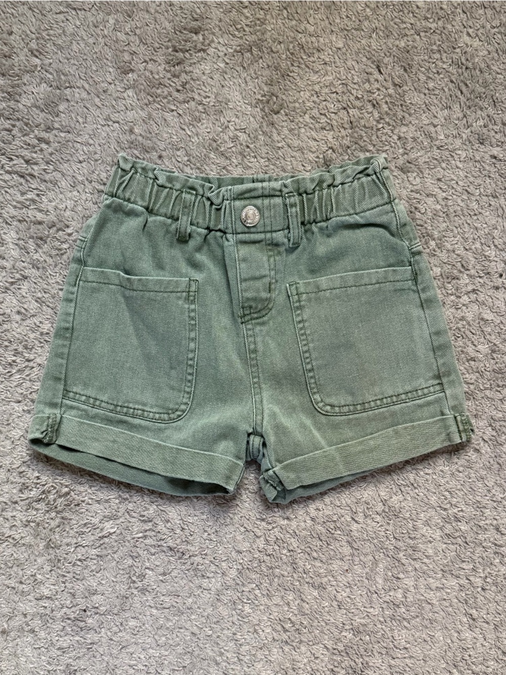 SHEIN Green Utility Pocket Girls Shorts size 6